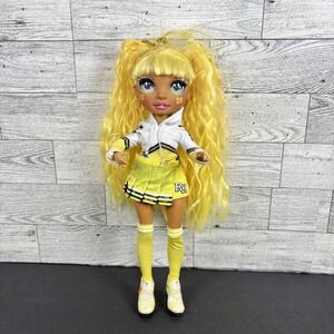Rainbow High Cheer Series Sunny Madison Fashion Doll MGA Yellow Cheerleader